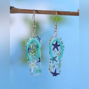 Beach Flip Flop earrings NEW